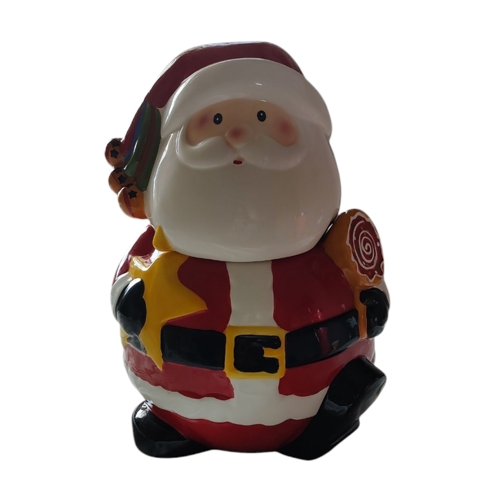 Santa Claus Christmas Cookie Jar